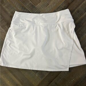 Athleta White Athletic Skort with Built-In Shorts